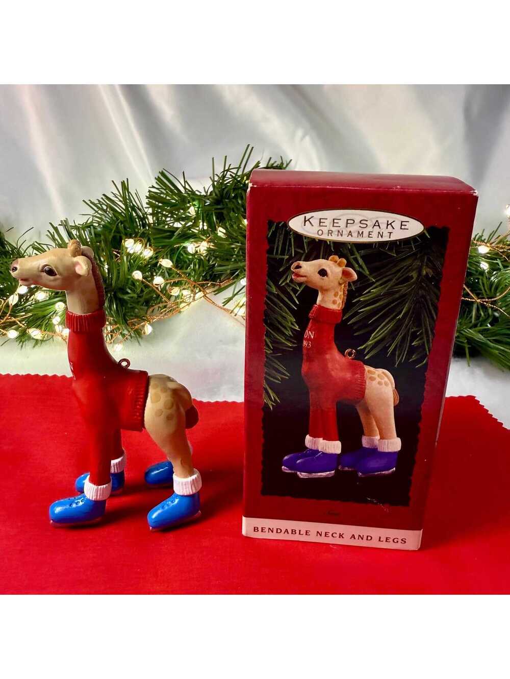 Son - 1993 Hallmark Keepsake Ornament - Giraffe with Bendable Neck and Legs